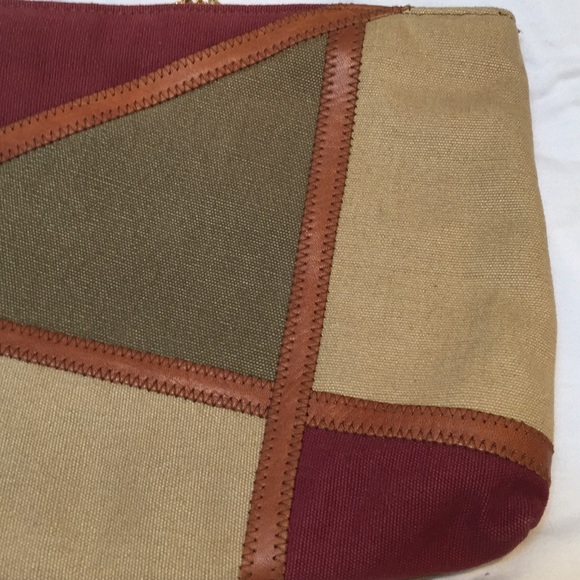 Vintage Linen/Leather/woollen and leather tassels - Picture 4 of 6